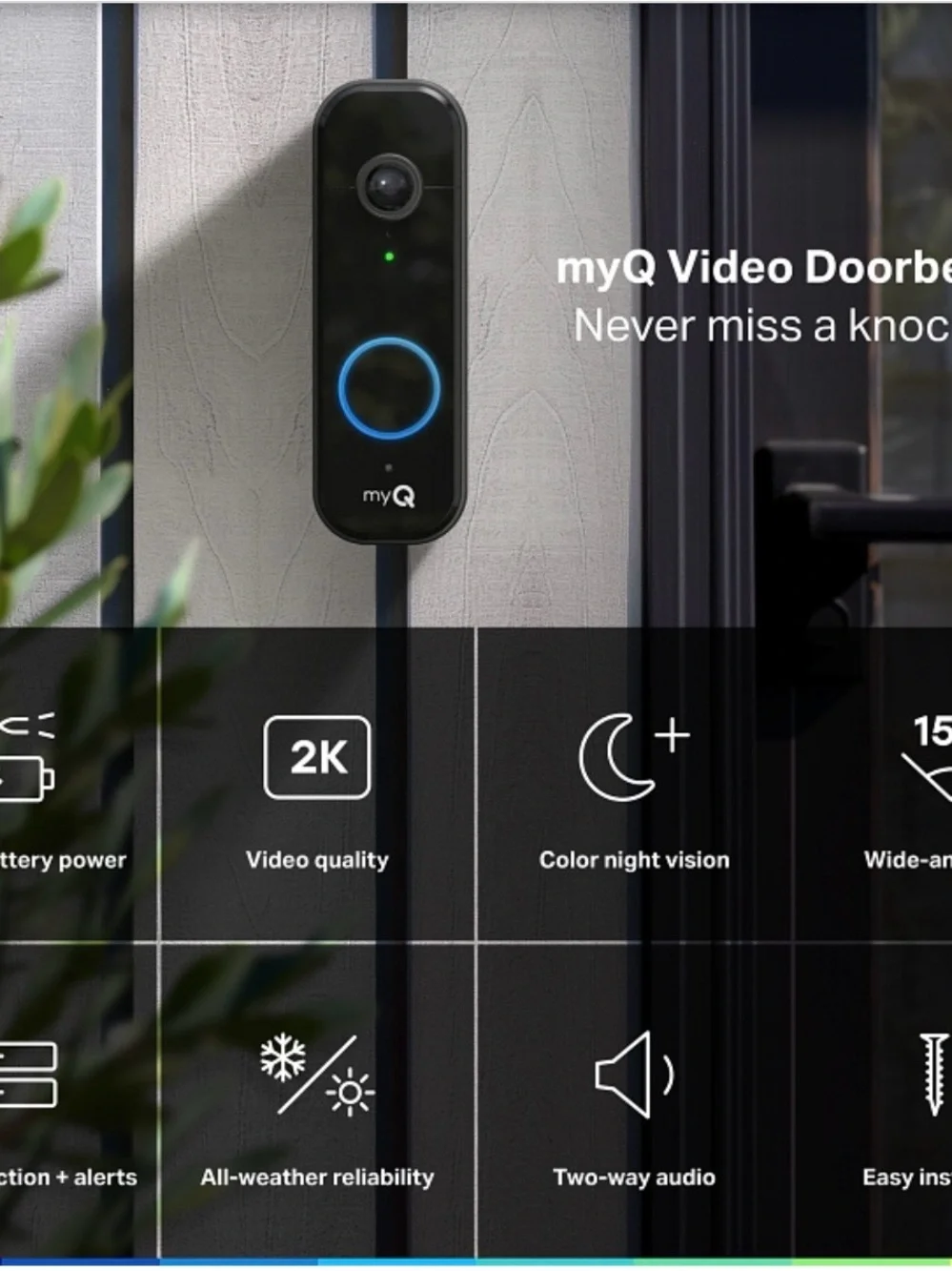 Video Doorbell in Black